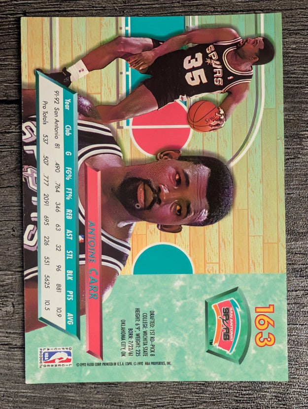 1992-93 Ultra #163 Antoine Carr