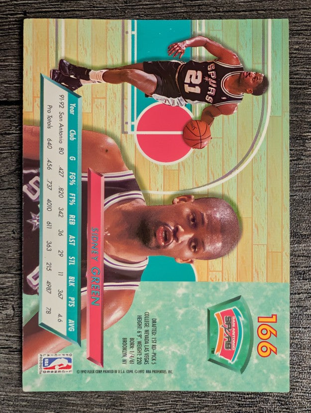 1992-93 Ultra #166 Sidney Green