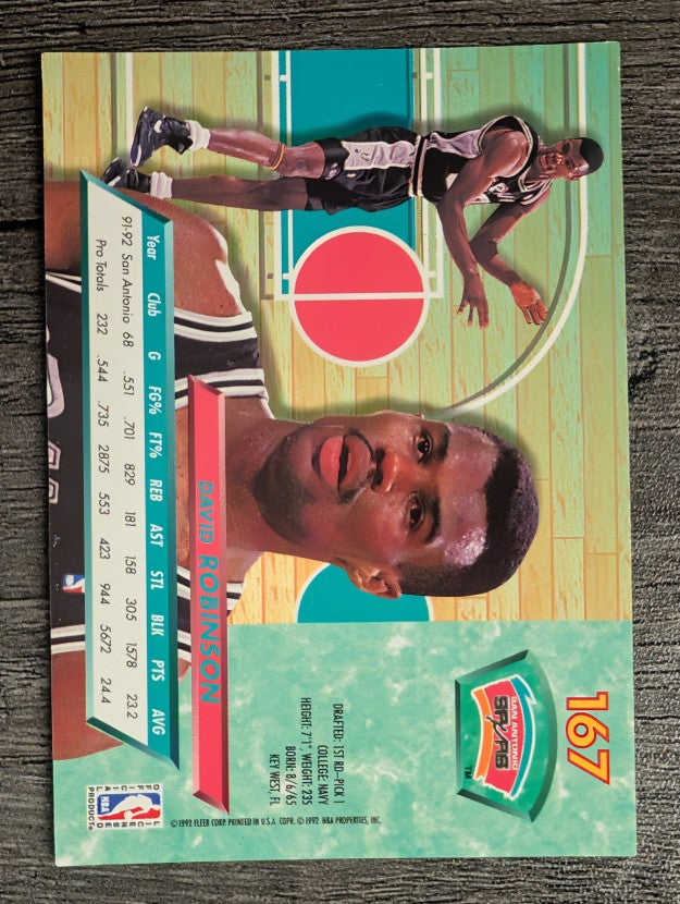 1992-93 Ultra #167 David Robinson