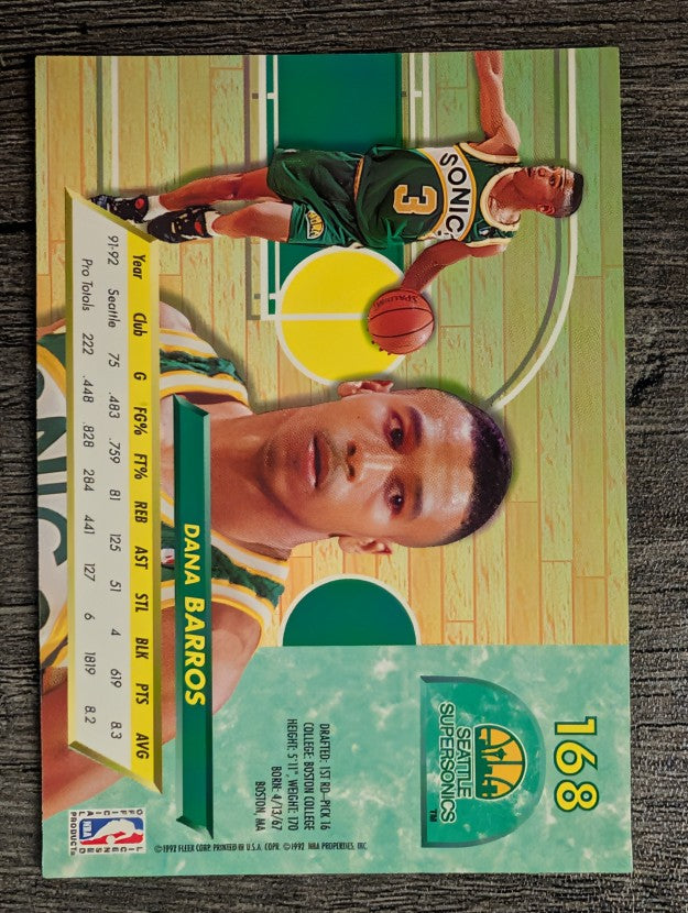 1992-93 Ultra #168 Dana Barros