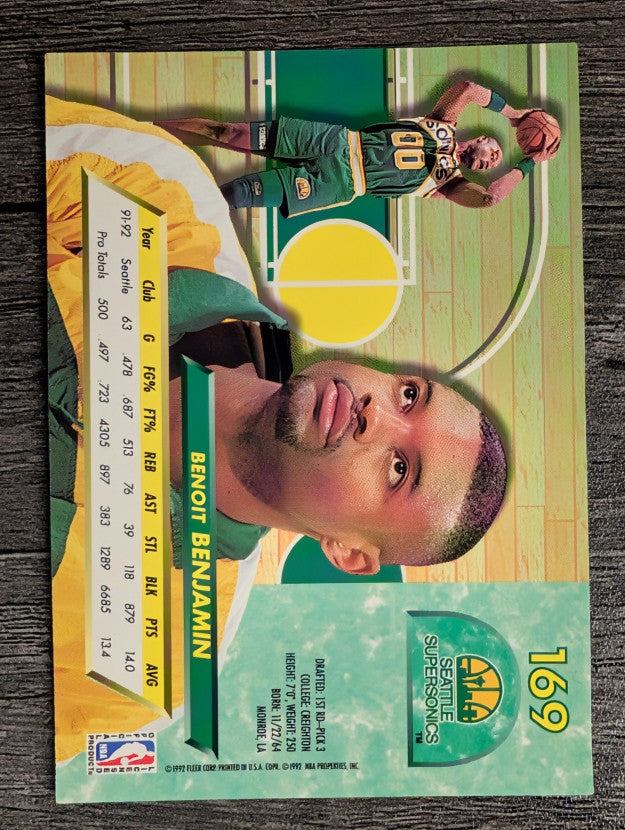 1992-93 Ultra #169 Benoit Benjamin