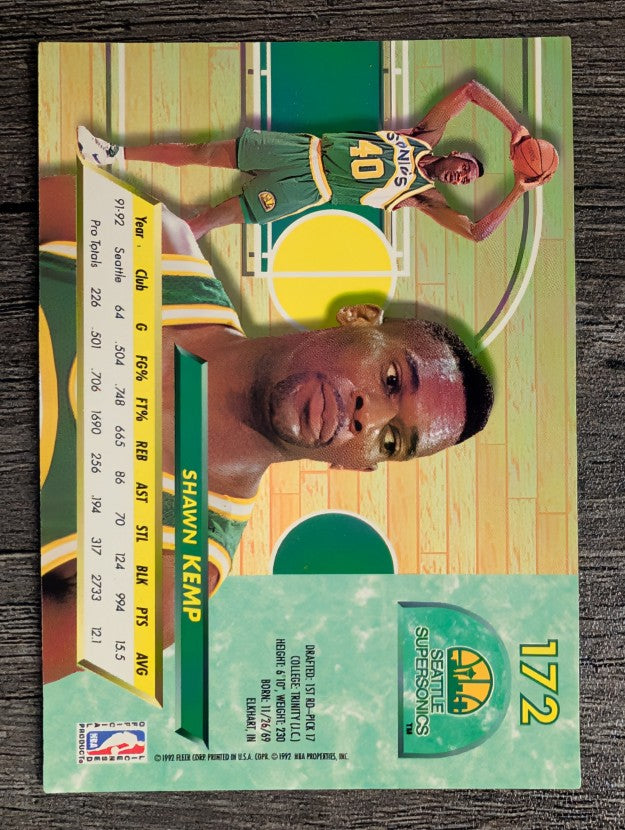 1992-93 Ultra #172 Shawn Kemp