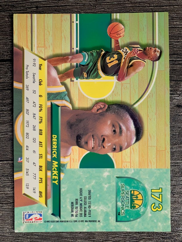1992-93 Ultra #173 Derrick McKey