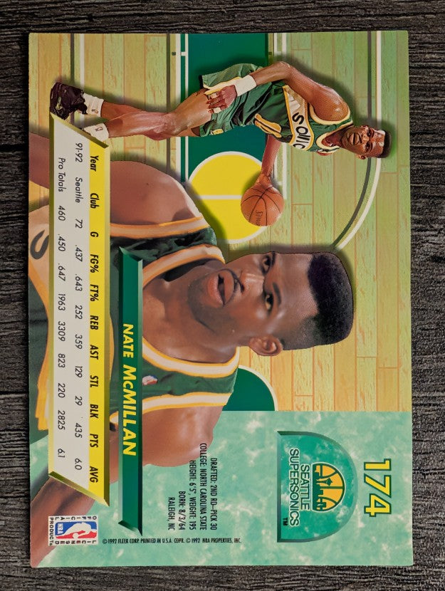 1992-93 Ultra #174 Nate McMillan