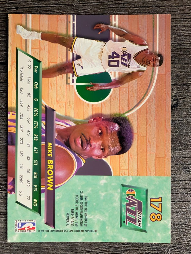 1992-93 Ultra #178 Mike Brown