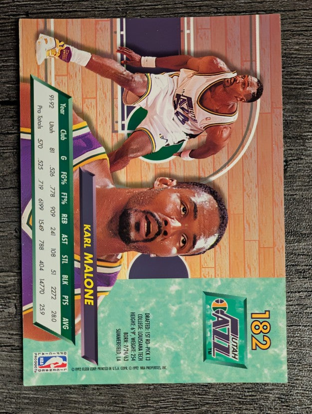 1992-93 Ultra #182 Karl Malone