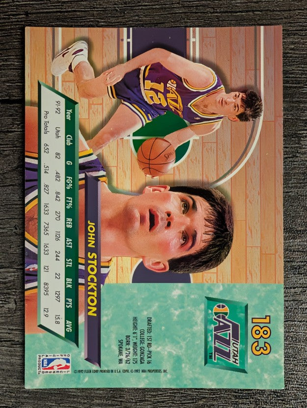 1992-93 Ultra #183 John Stockton