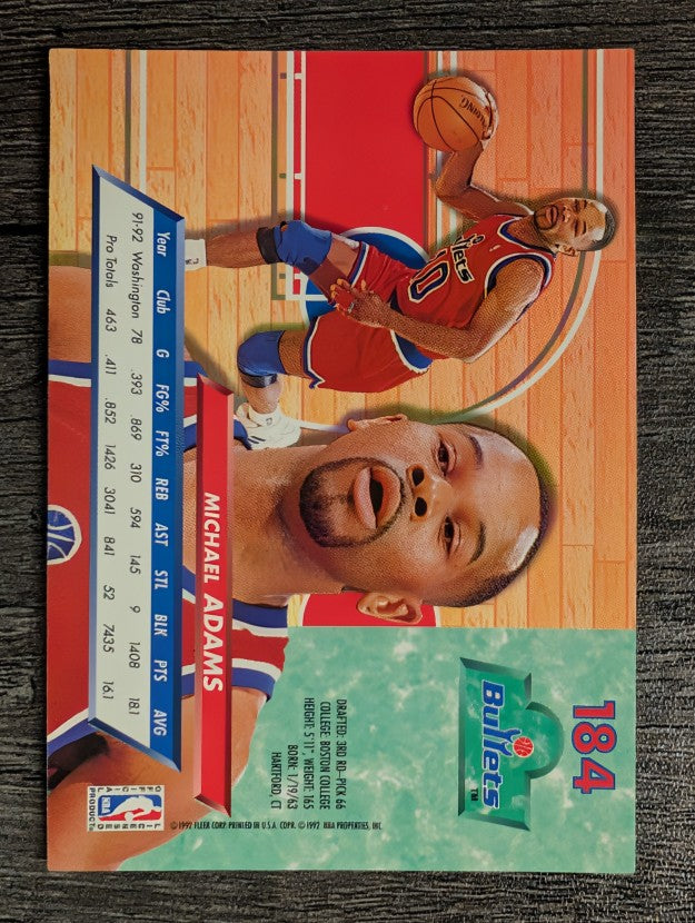 1992-93 Ultra #184 Michael Adams