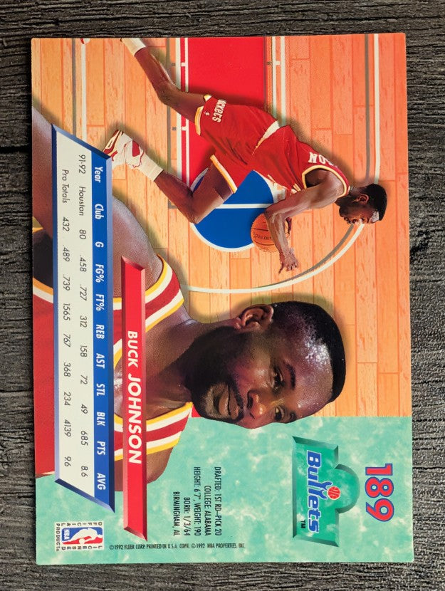 1992-93 Ultra #189 Buck Johnson