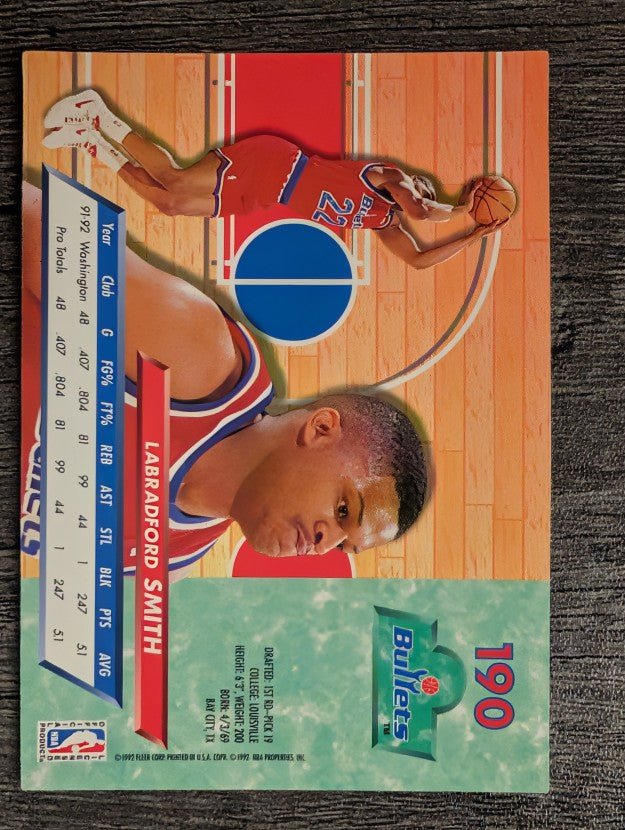 1992-93 Ultra #190 LaBradford Smith