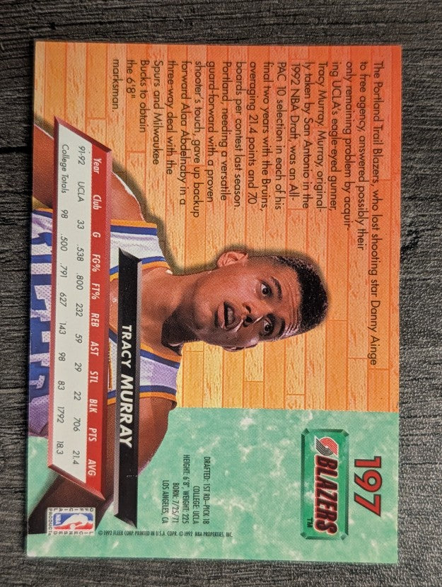 1992-93 Ultra #197 Tracy Murray RC