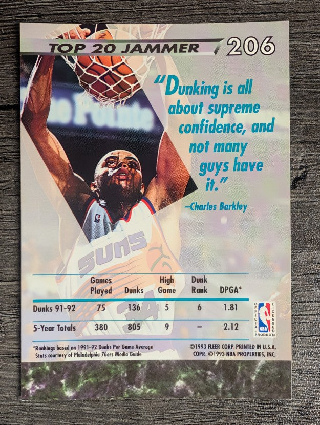 1992-93 Ultra #206 Charles Barkley JS