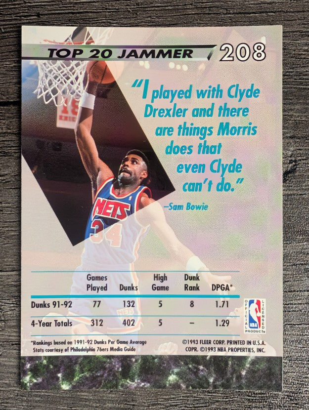 1992-93 Ultra #208 Chris Morris JS