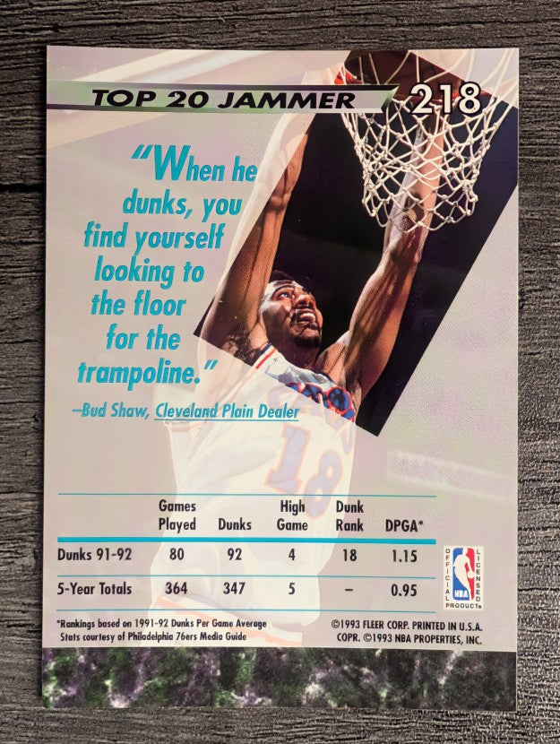 1992-93 Ultra #218 John Williams JS