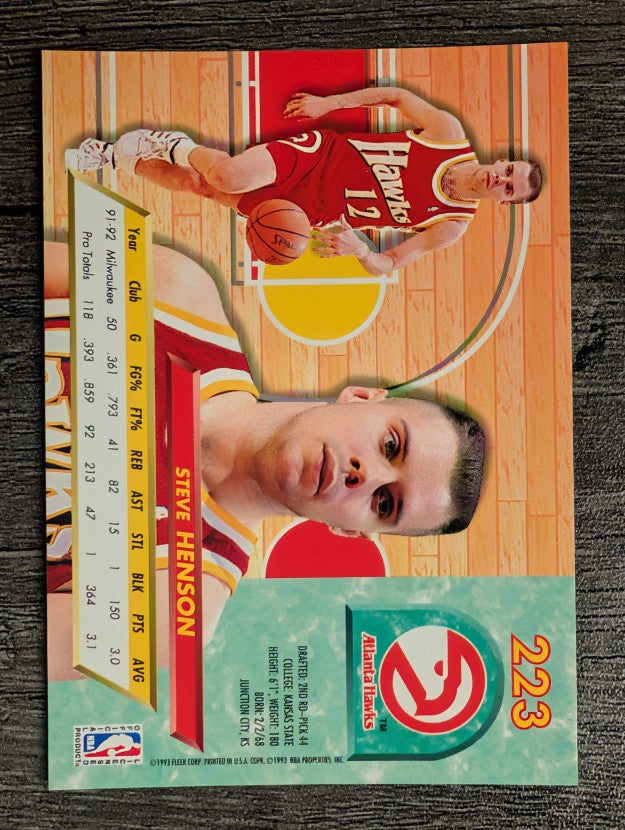 1992-93 Ultra #223 Steve Henson