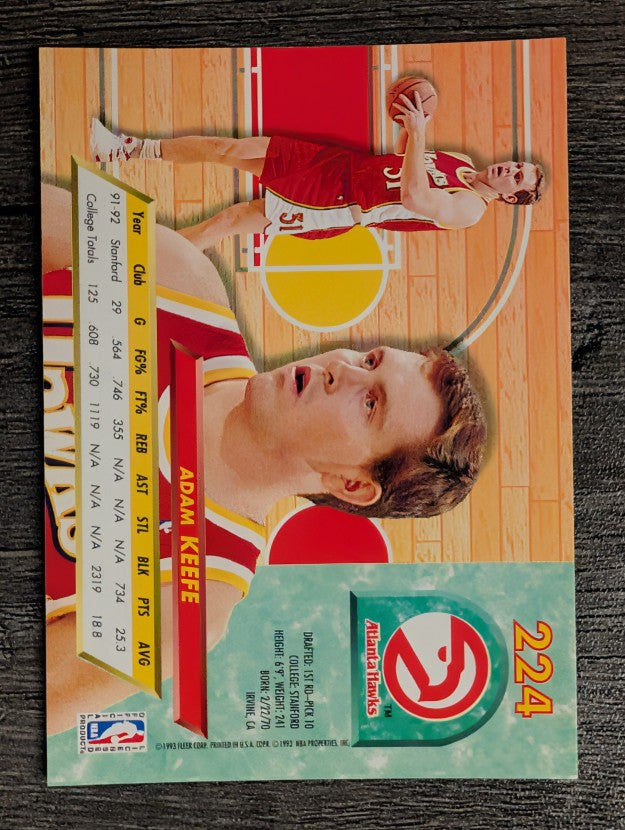 1992-93 Ultra #224 Adam Keefe