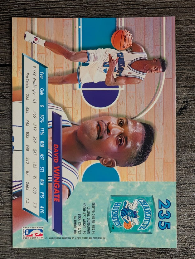 1992-93 Ultra #235 David Wingate