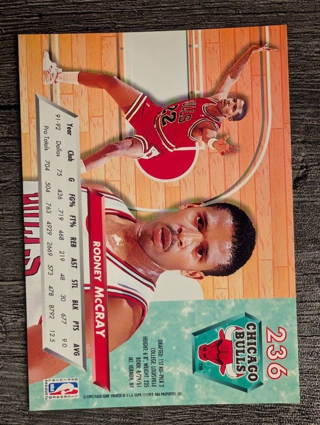 1992-93 Ultra #236 Rodney McCray