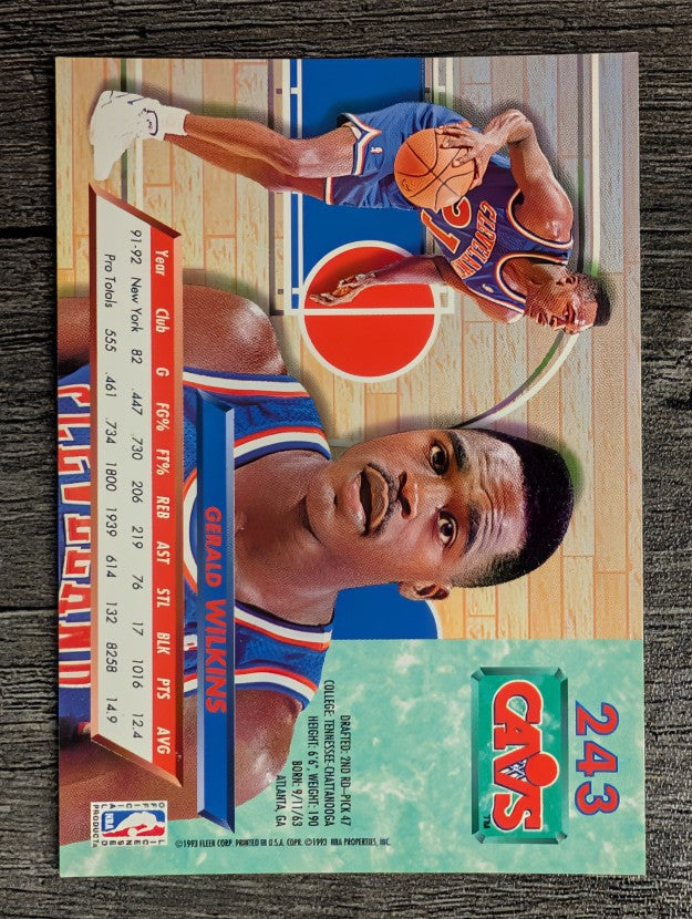 1992-93 Ultra #243 Gerald Wilkins