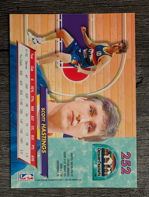 1992-93 Ultra #252 Scott Hastings