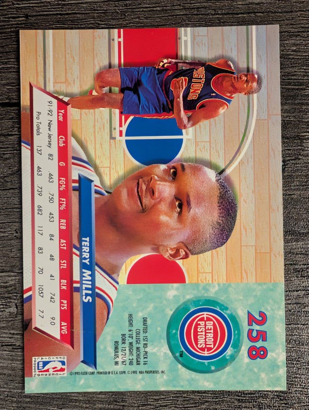 1992-93 Ultra #258 Terry Mills