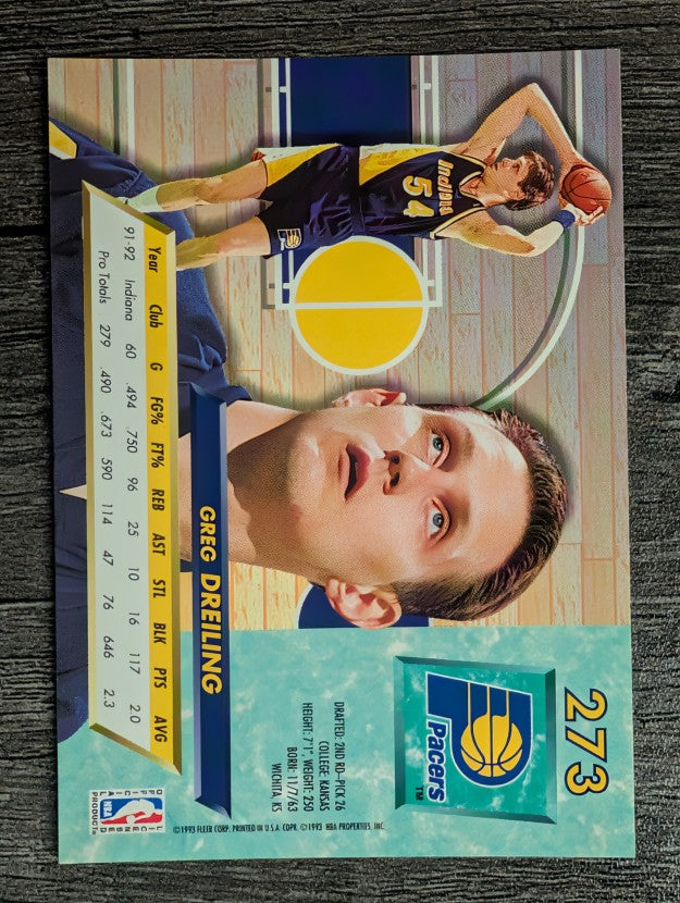 1992-93 Ultra #273 Greg Dreiling