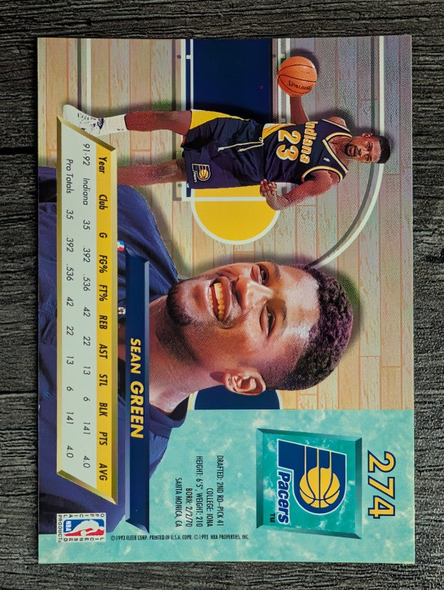 1992-93 Ultra #274 Sean Green