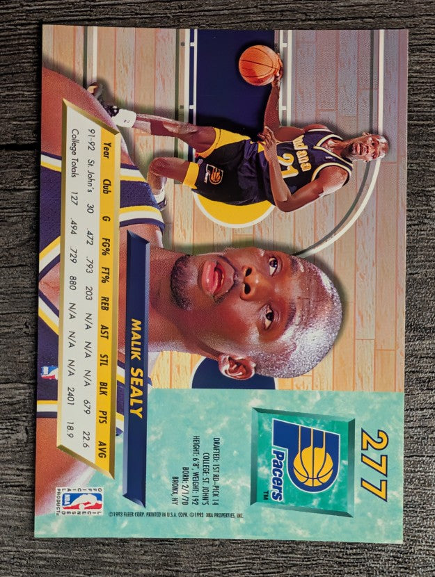 1992-93 Ultra #277 Malik Sealy RC