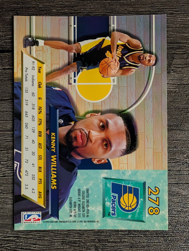 1992-93 Ultra #278 Kenny Williams