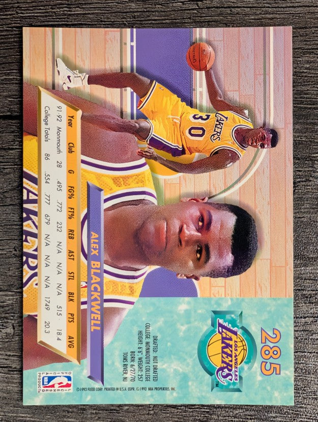 1992-93 Ultra #285 Alex Blackwell RC