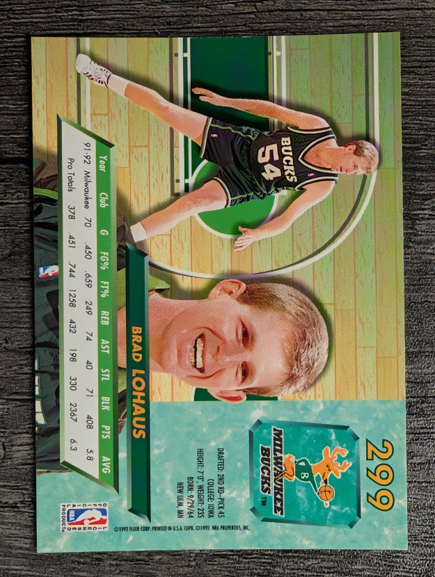 1992-93 Ultra #299 Brad Lohaus