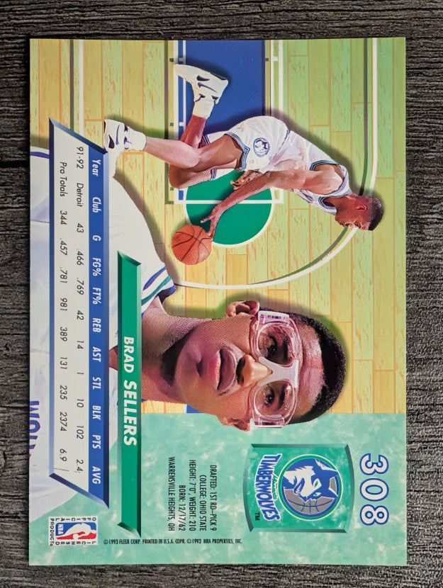 1992-93 Ultra #308 Brad Sellers