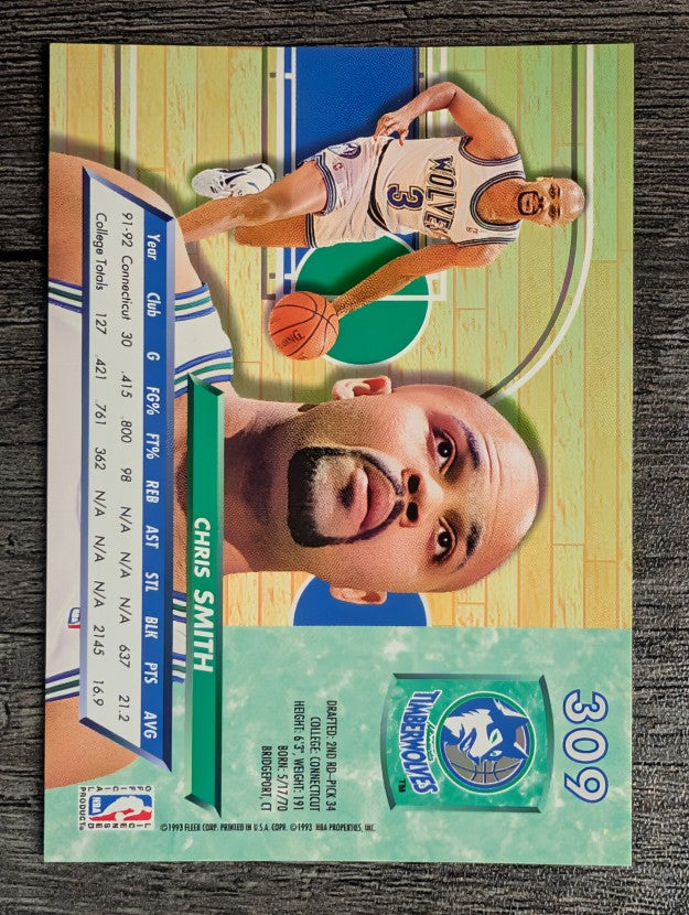 1992-93 Ultra #309 Chris Smith RC