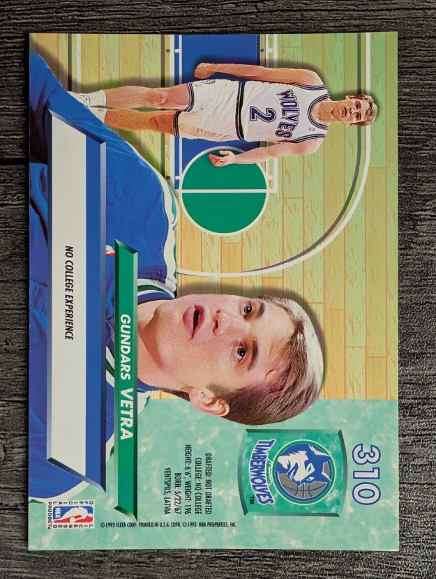 1992-93 Ultra #310 Gundars Vetra RC