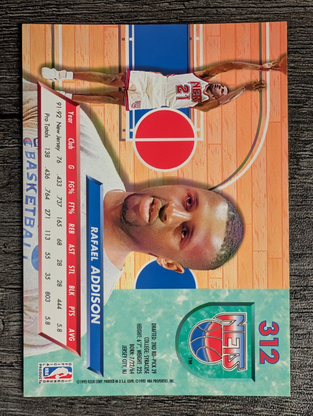 1992-93 Ultra #312 Rafael Addison