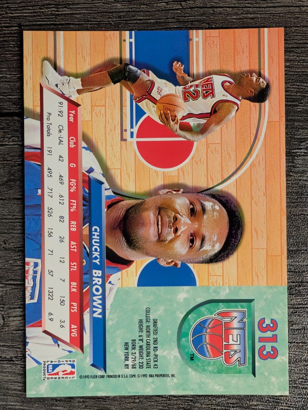 1992-93 Ultra #313 Chucky Brown