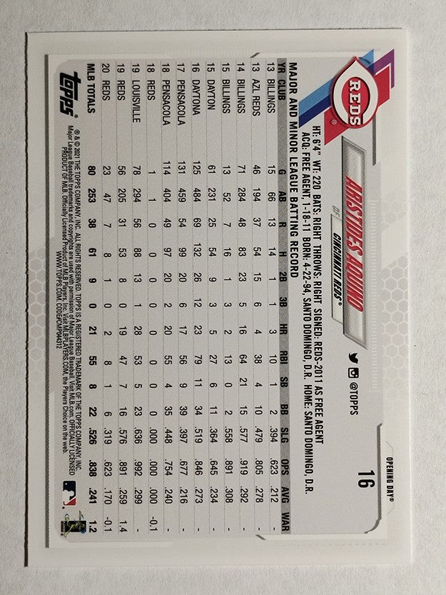 2021 Topps Opening Day #16 Aristides Aquino
