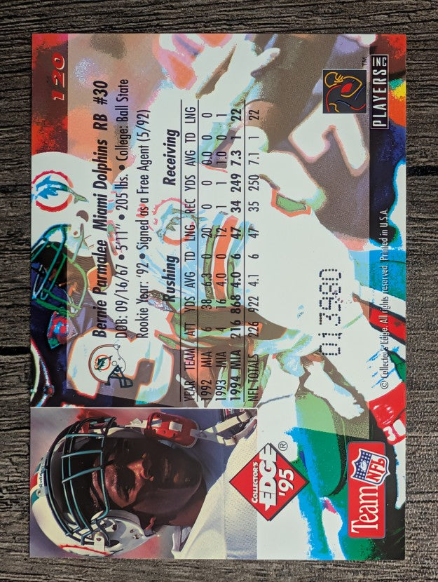 1995 Collector's Edge Black Label #120 Bernie Parmalee