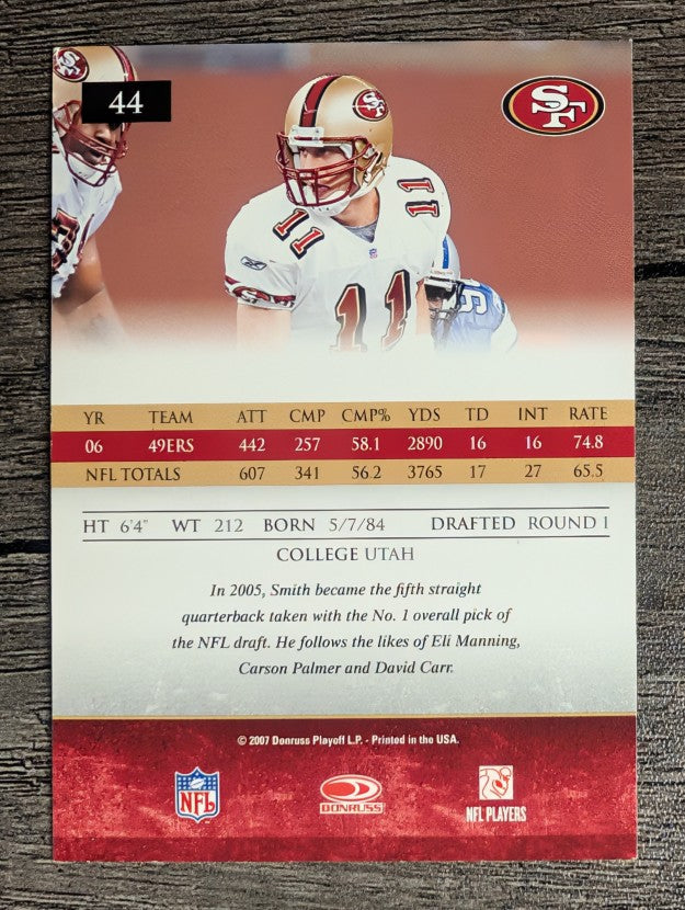 2007 Donruss Gridiron Gear #44 Alex Smith QB