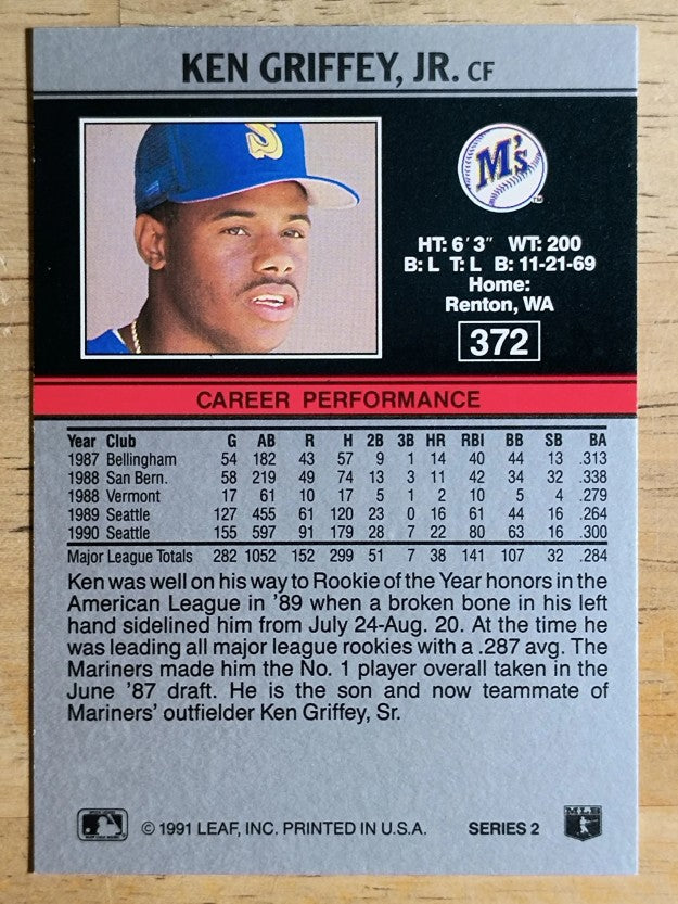 1991 Leaf #372 Ken Griffey Jr.