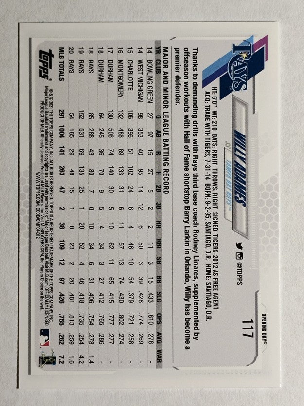 2021 Topps Opening Day #117 Willy Adames