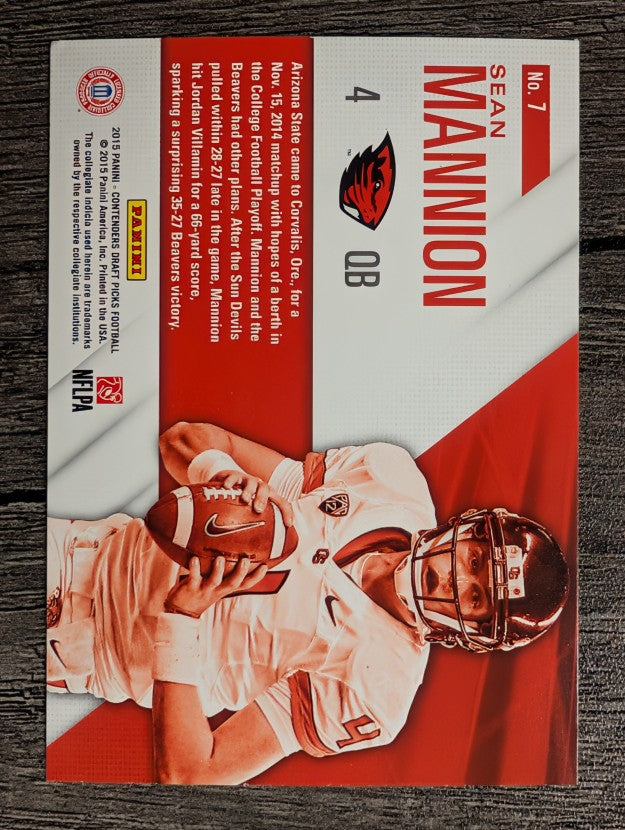 2015 Panini Contenders Draft Picks School Colors #7 Sean Mannion
