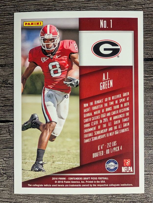 2016 Panini Contenders Draft Picks #1 A.J. Green