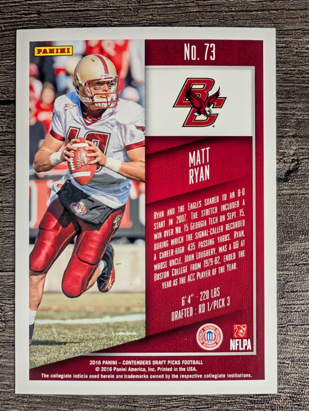 2016 Panini Contenders Draft Picks #73 Matt Ryan