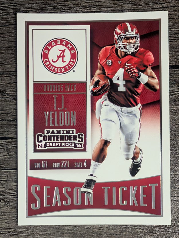 2016 Panini Contenders Draft Picks #93 T.J. Yeldon