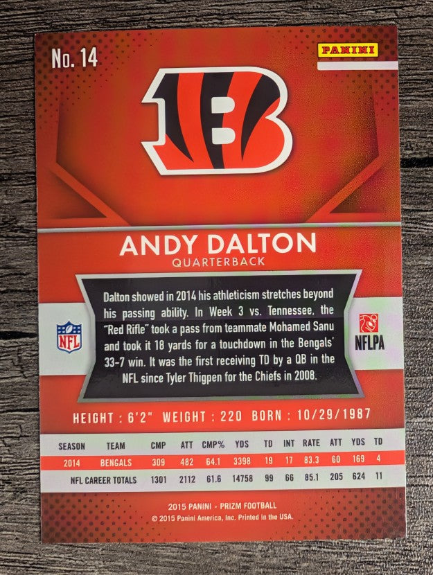 2015 Panini Prizm #14 Andy Dalton