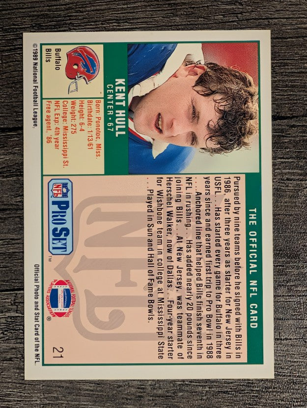 1989 Pro Set #21 Kent Hull RC