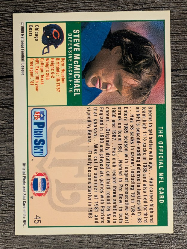 1989 Pro Set #45 Steve McMichael