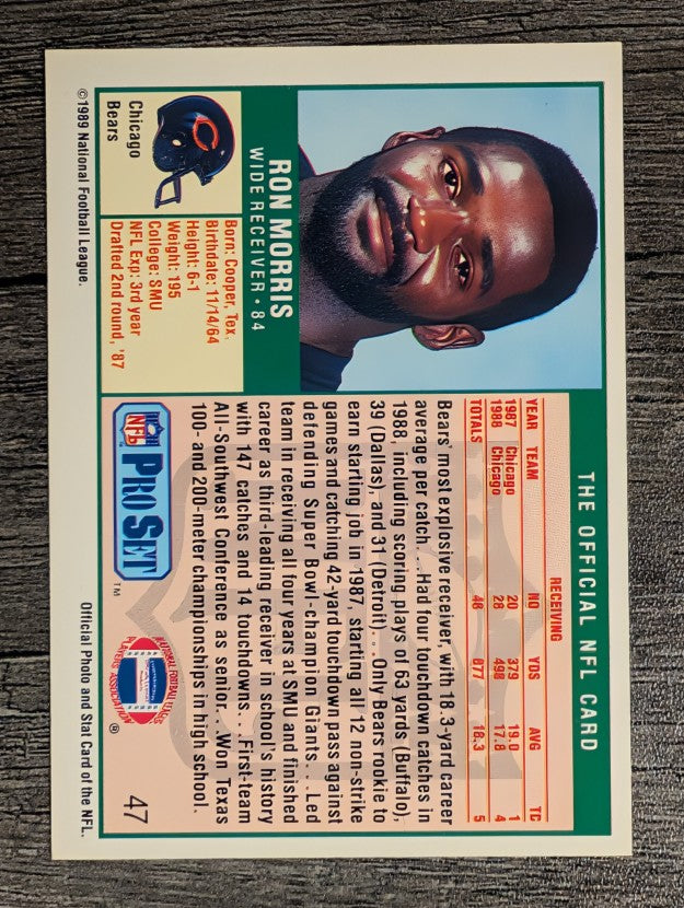 1989 Pro Set #47B Ron Morris RC