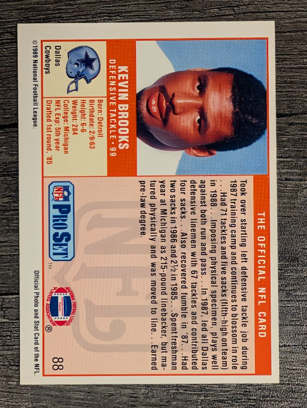 1989 Pro Set #88 Kevin Brooks